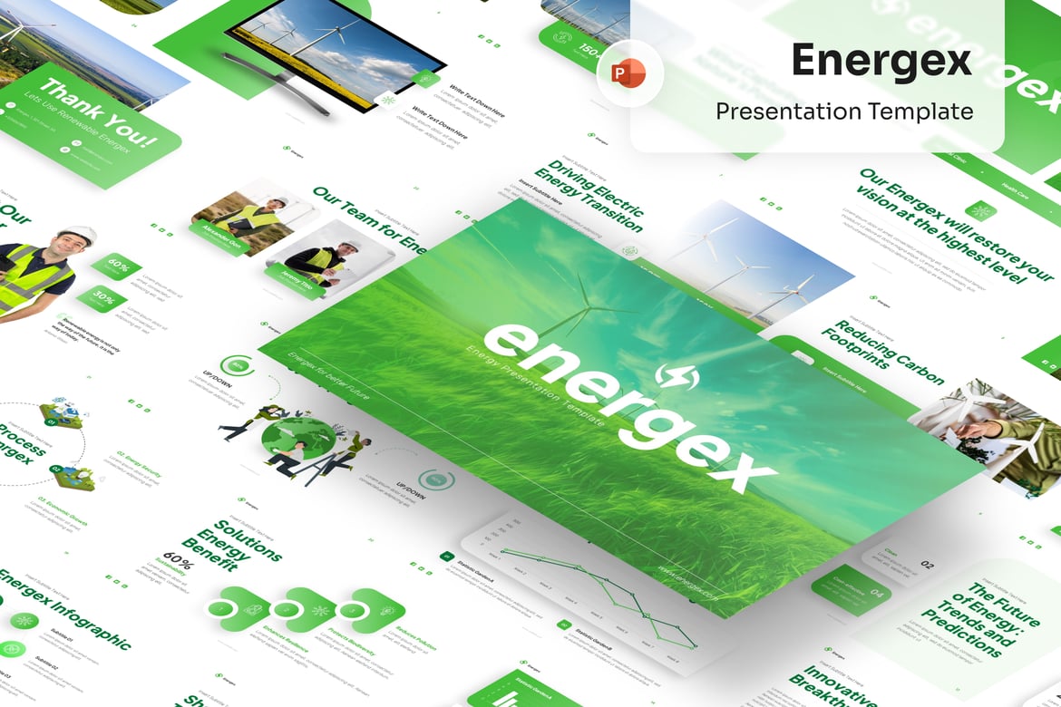Template PowerPoint Berkelanjutan yang Menginspirasi