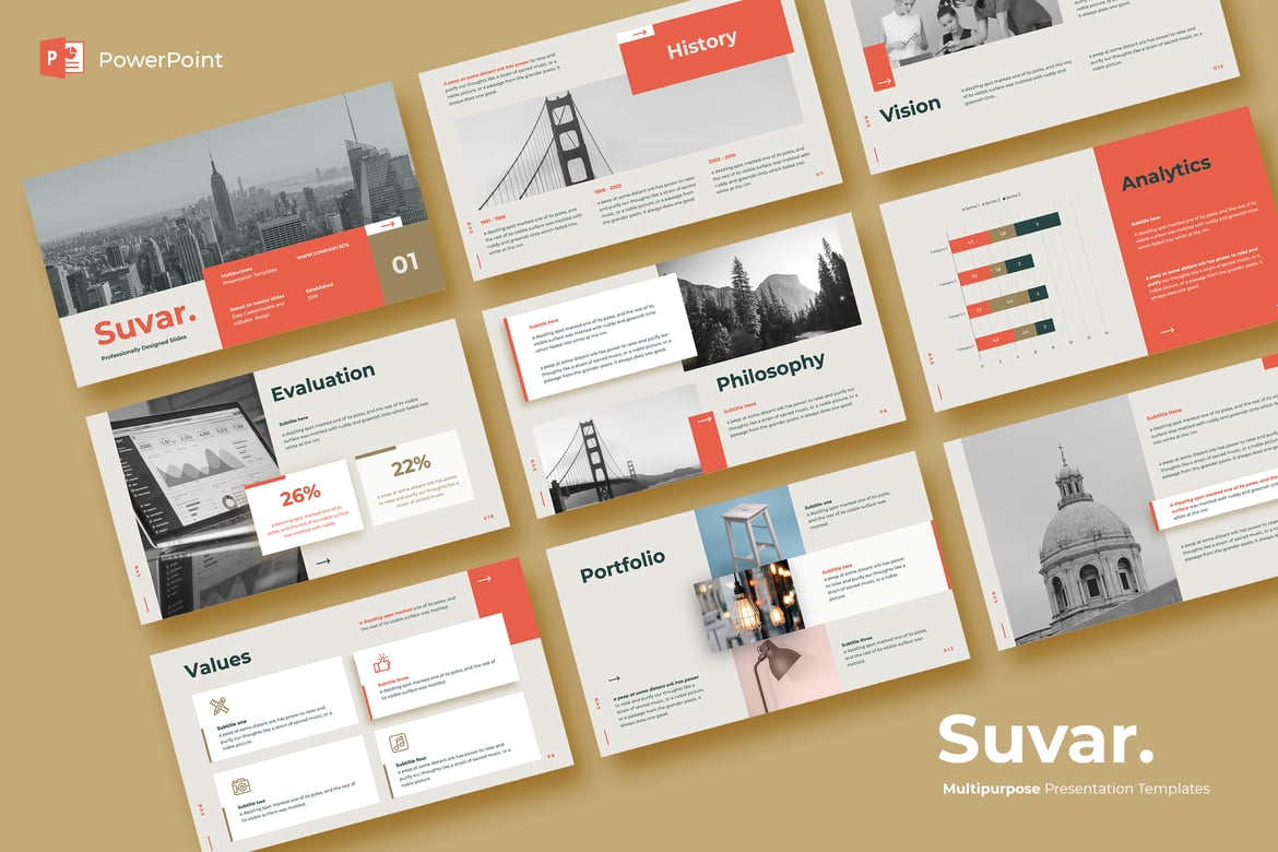 SUVAR - Template Presentasi PowerPoint Multi Fungsi