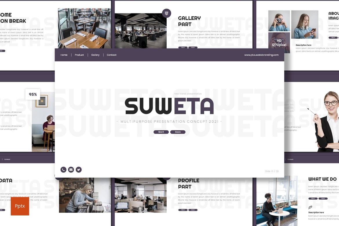 Suweta - Template Powerpoint Bisnis yang Menarik dan Modern