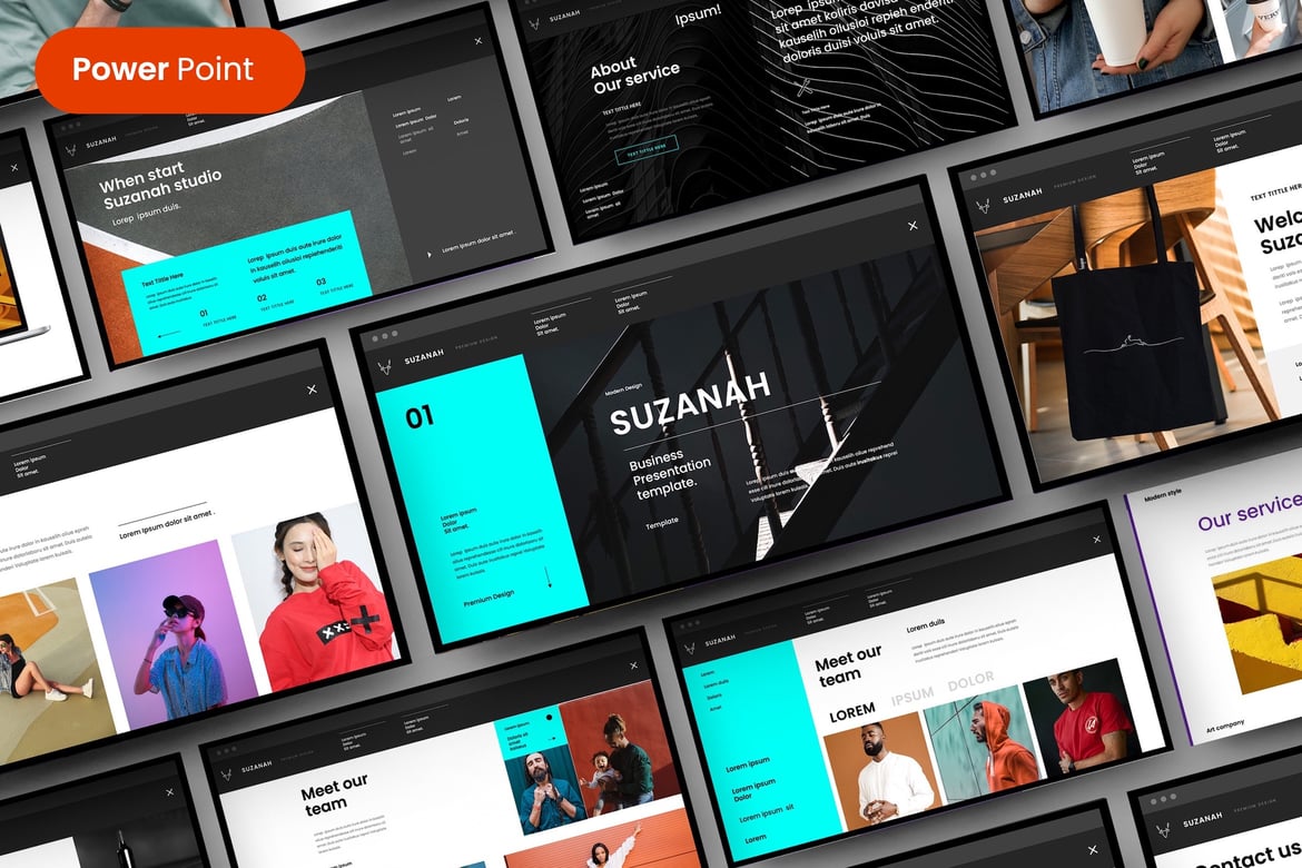 Template PowerPoint Suzanah – Solusi Presentasi Profesional Anda