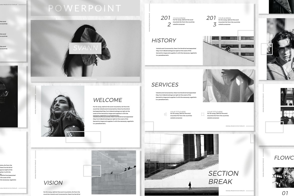 Template Powerpoint Bisnis Svann - Presentasi Profesional untuk Semua Kebutuhan