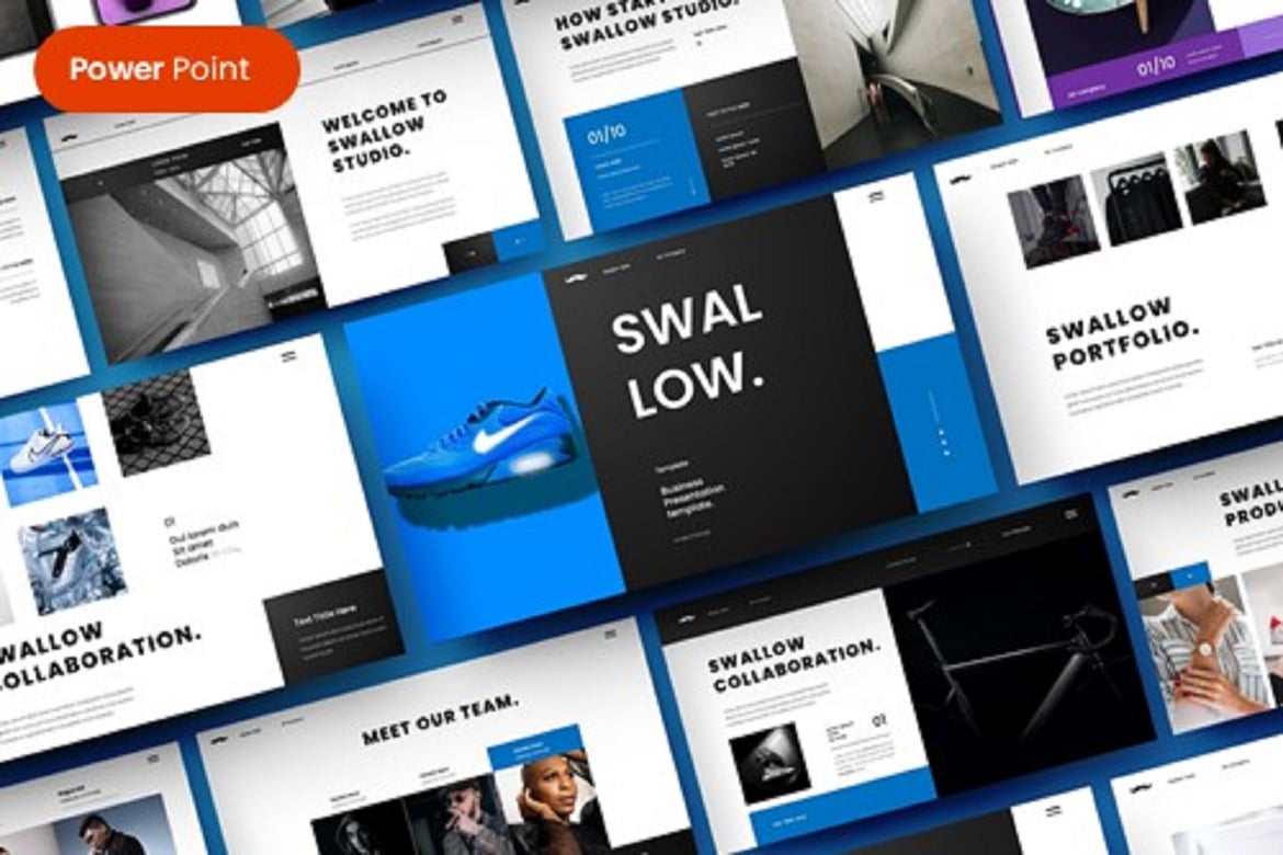 Swallo – Template PowerPoint Bisnis yang Menarik