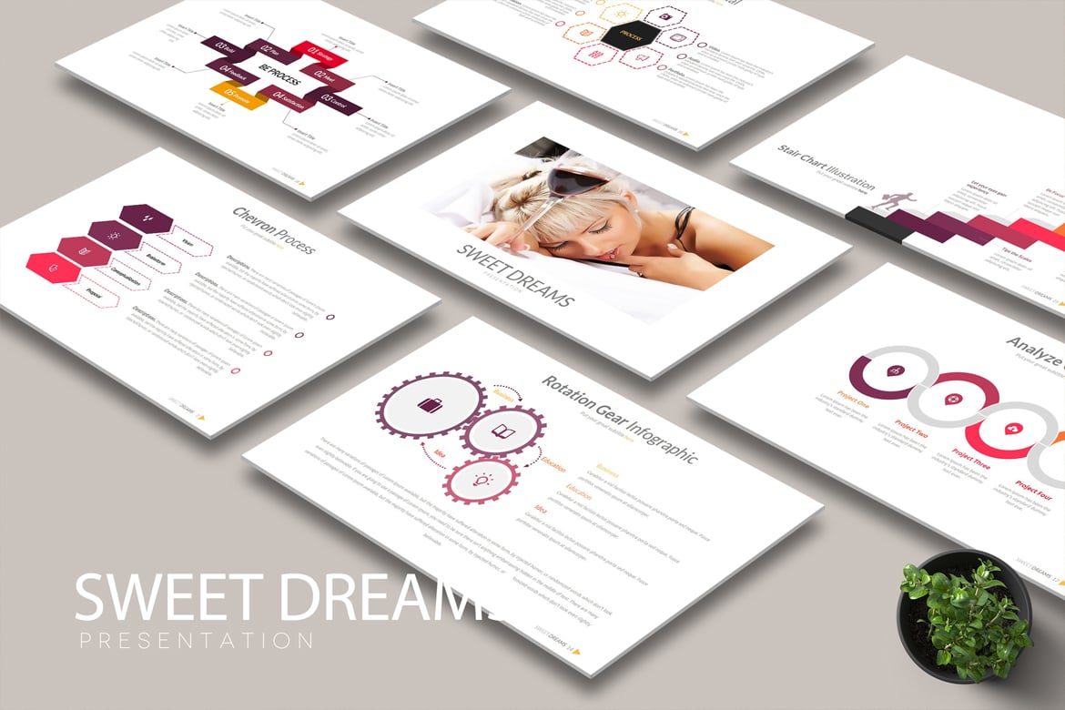 Template Presentasi SWEET DREAMS yang Menawan