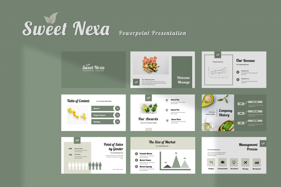Template Presentasi Powerpoint Sweet Nexa yang Modern dan Kreatif