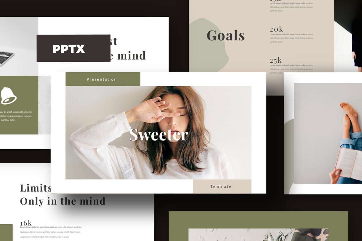 SWEETER. - Template Powerpoint Kreatif dan Minimalis