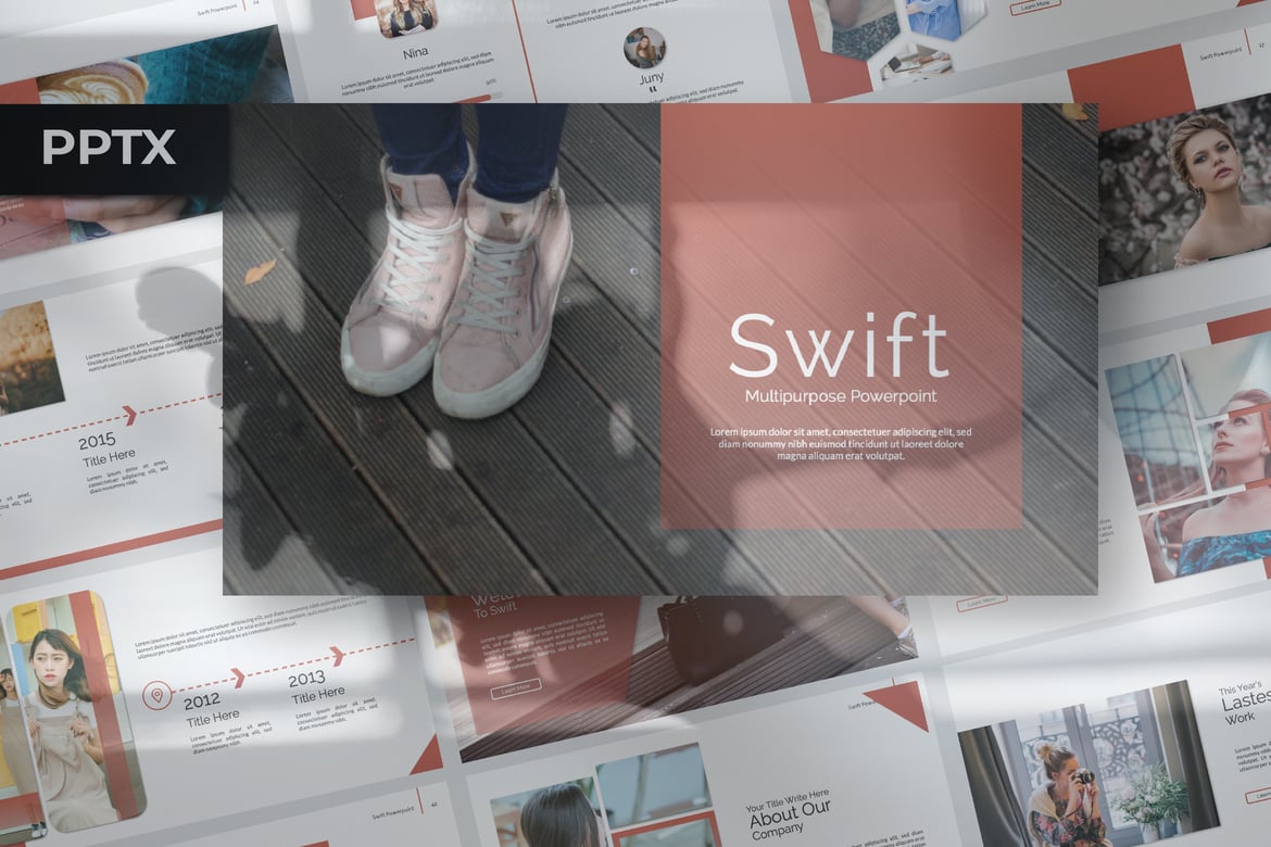 Template PowerPoint Swift - Solusi Presentasi Modern dan Serbaguna