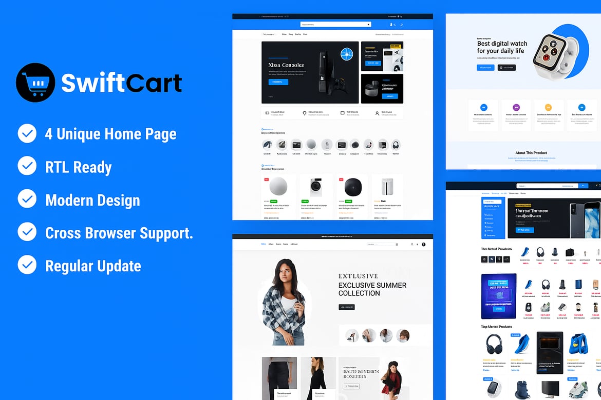 SwiftCart - Tema WordPress E-Commerce Serbaguna untuk Toko Online Anda