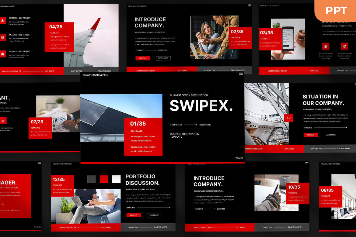 Template Presentasi Swipex - Modern dan Elegan untuk Semua Kebutuhan