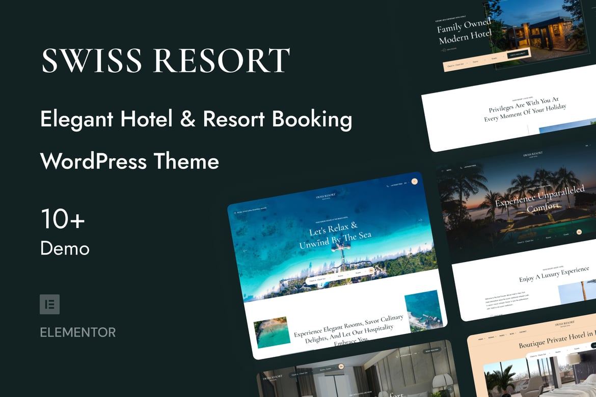 SwissResort - Tema WordPress untuk Pemesanan Hotel dan Resort Terbaik