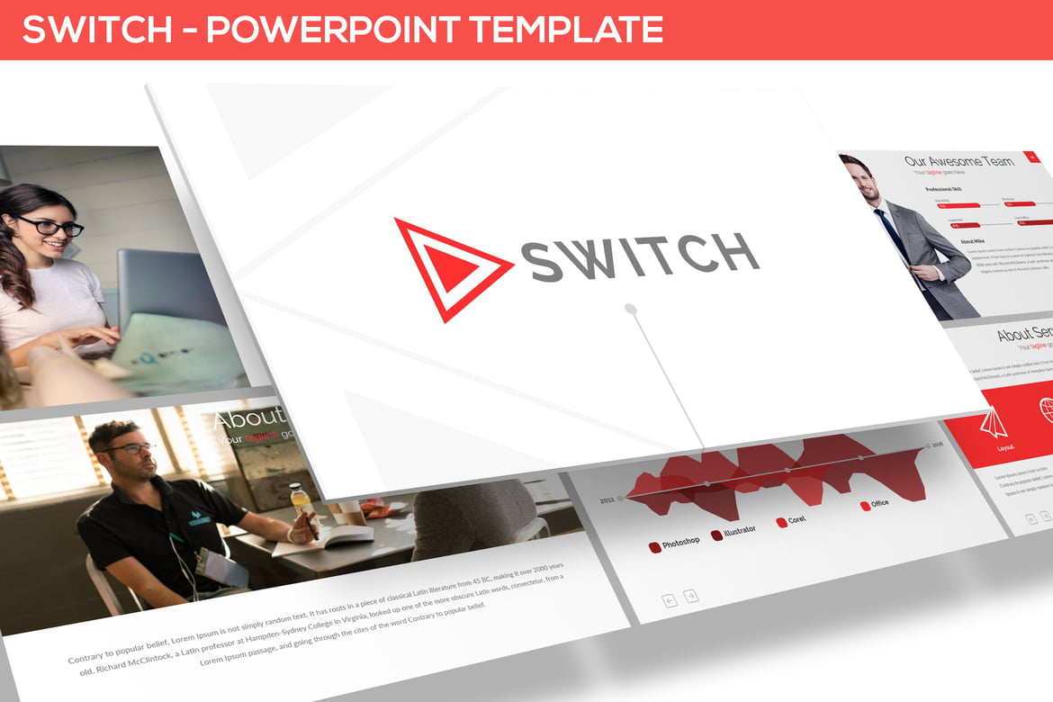 Template PowerPoint SWITCH - Solusi Presentasi Kreatif dan Profesional