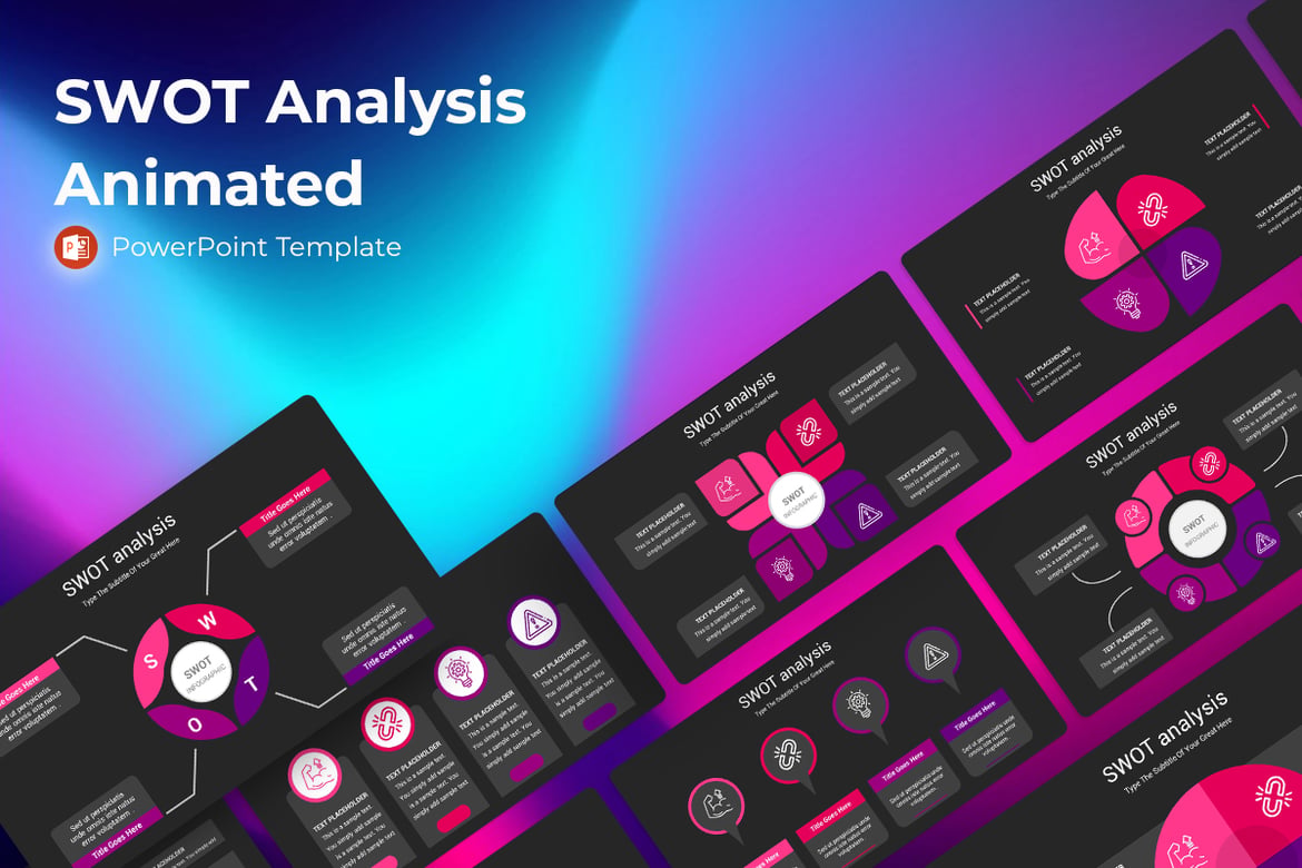 Presentasi Powerpoint Animasi Analisis SWOT yang Menarik