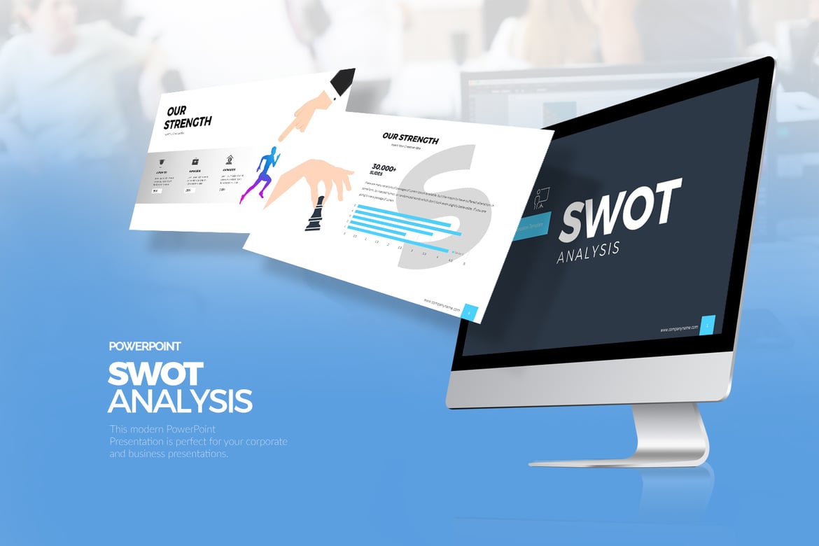 Template PowerPoint Analisis SWOT yang Menarik dan Profesional