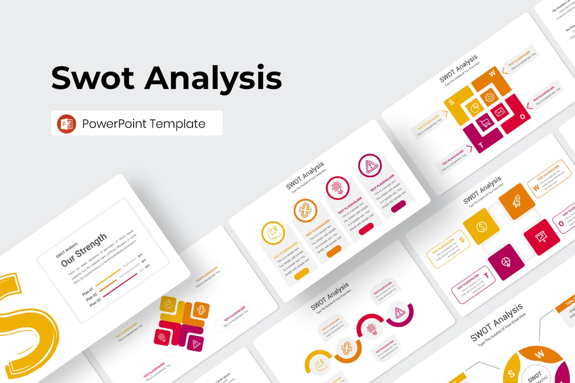 Template PowerPoint Analisis SWOT yang Menarik dan Profesional