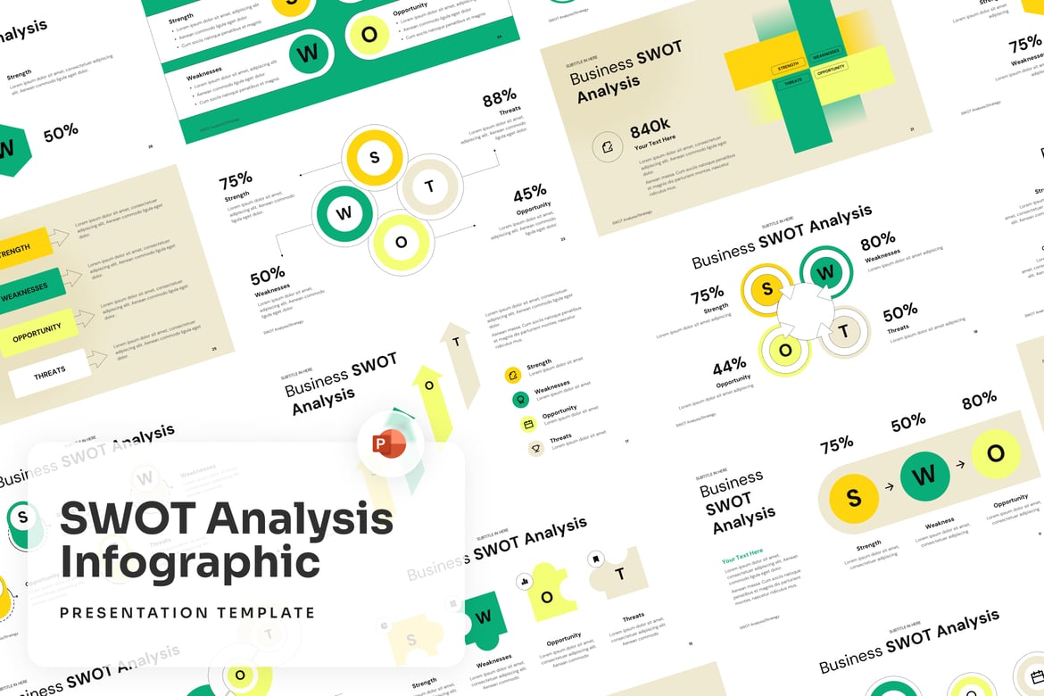 Template PowerPoint Analisis SWOT yang Menarik dan Efektif