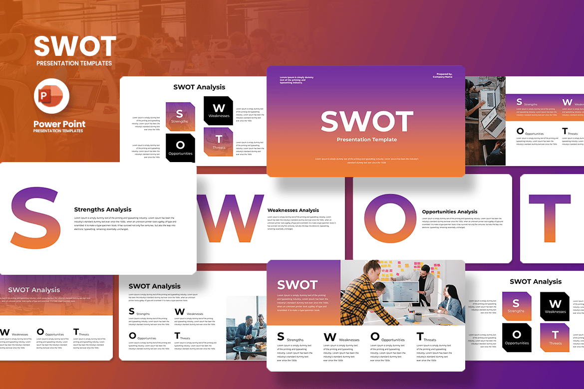 Template PowerPoint SWOT yang Siap Pakai dan Mudah Disesuaikan