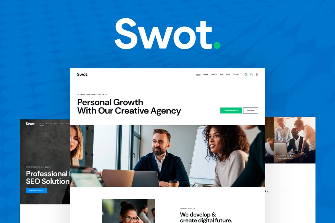 Tema WordPress Swot: Solusi Kreatif untuk Agensi Digital Anda