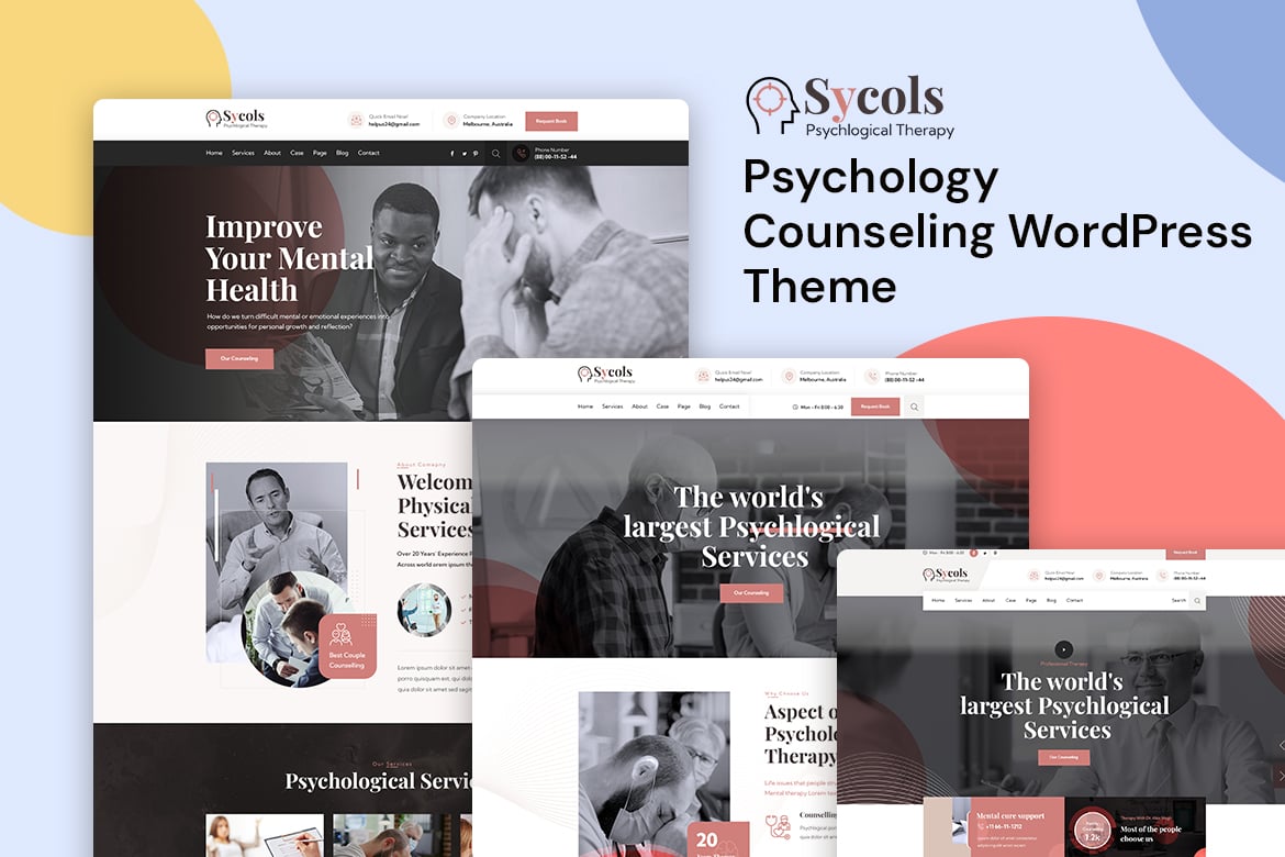 Tema WordPress Sycols - Solusi Terbaik untuk Konseling Psikologi