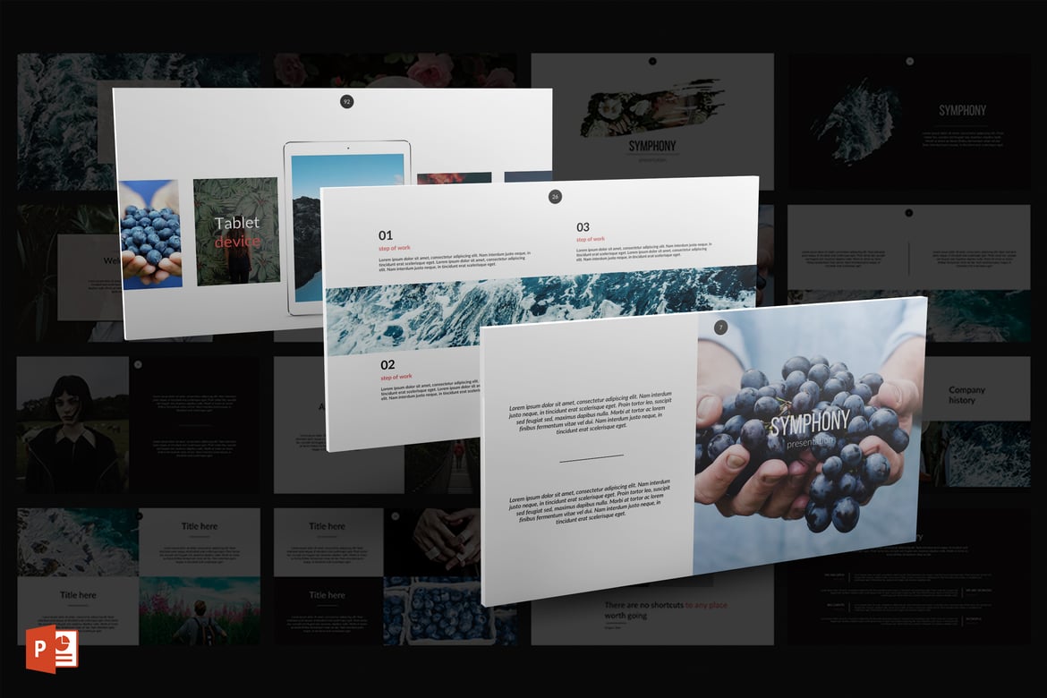 Template PowerPoint Symphony yang Kreatif dan Serbaguna