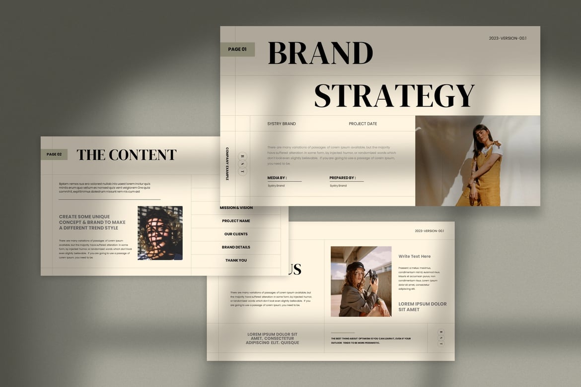 Systry - Template PowerPoint Strategi Merek yang Elegan dan Efektif