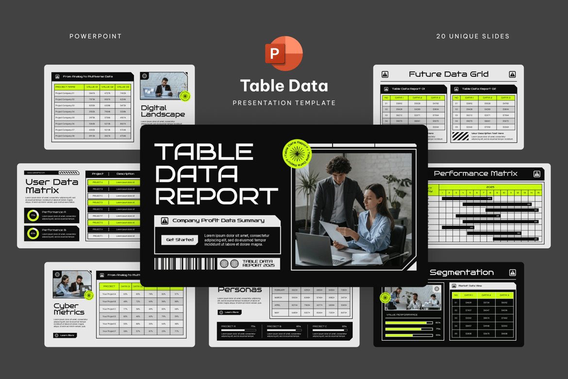 Template Presentasi Data Tabel yang Efektif