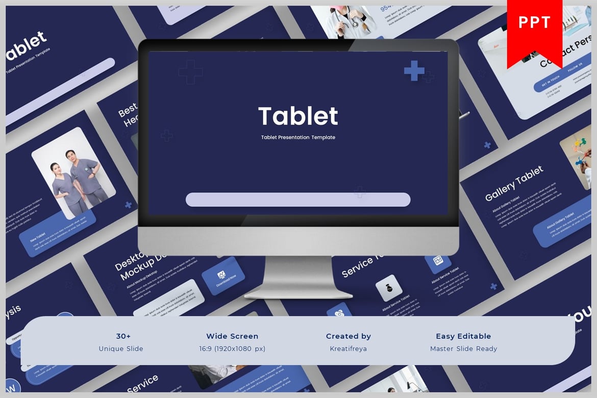 Template Presentasi Medis Tablet yang Menarik