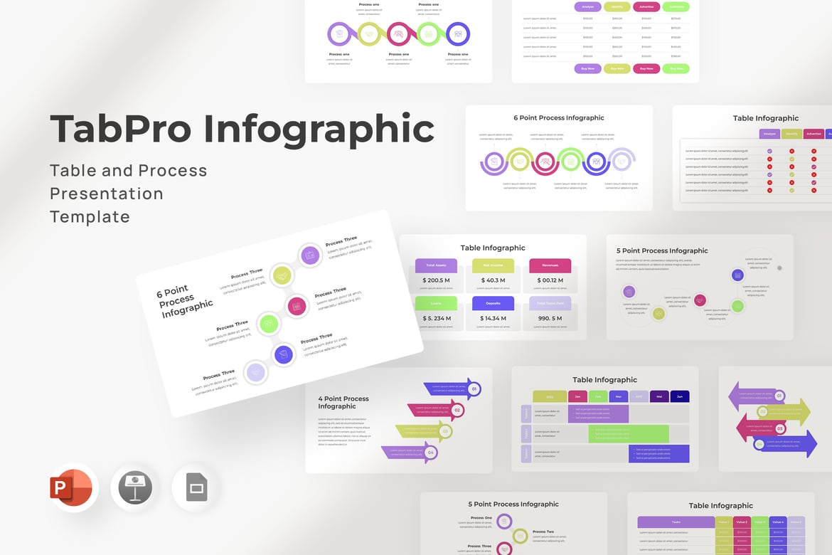 Template Powerpoint Infografis Tabpro: Presentasi Menarik dan Profesional