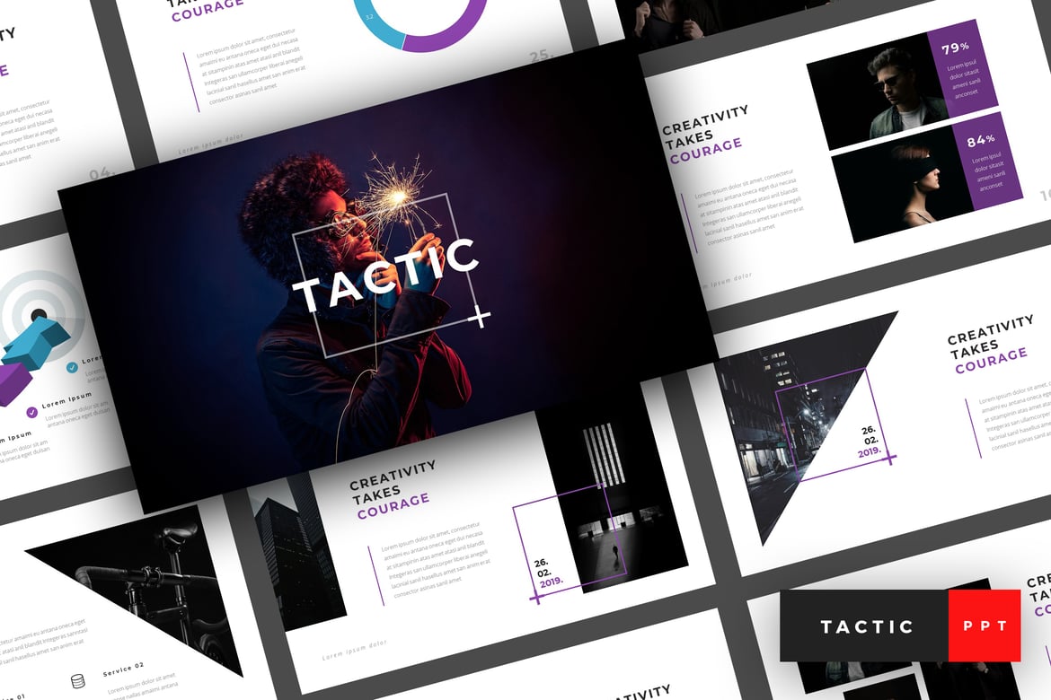 Tactic - Template PowerPoint Kreatif untuk Presentasi Profesional