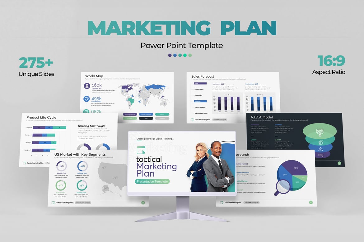 Presentasi PowerPoint Rencana Pemasaran Taktis yang Efektif
