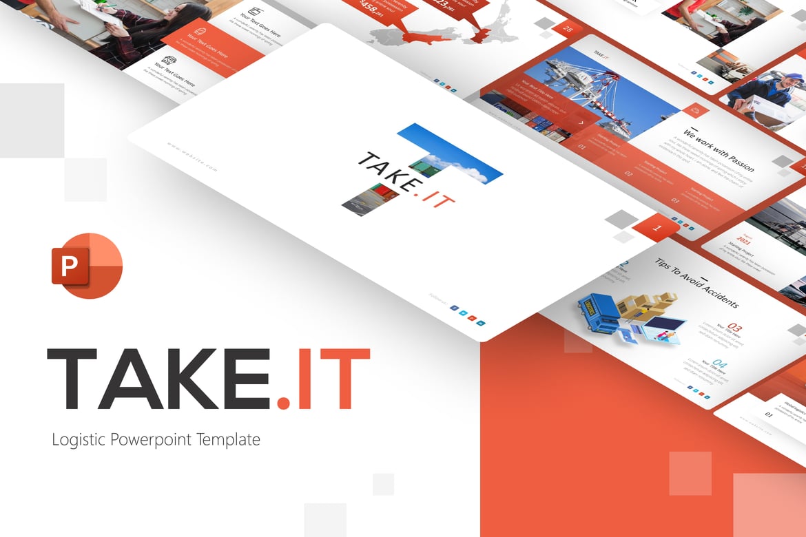 Template PowerPoint Logistik yang Menarik dan Fungsional