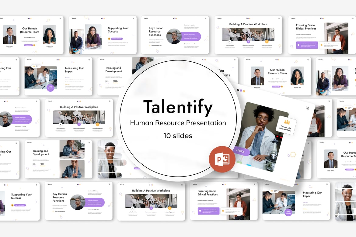 Talentify - Template PowerPoint Sumber Daya Manusia yang Menarik
