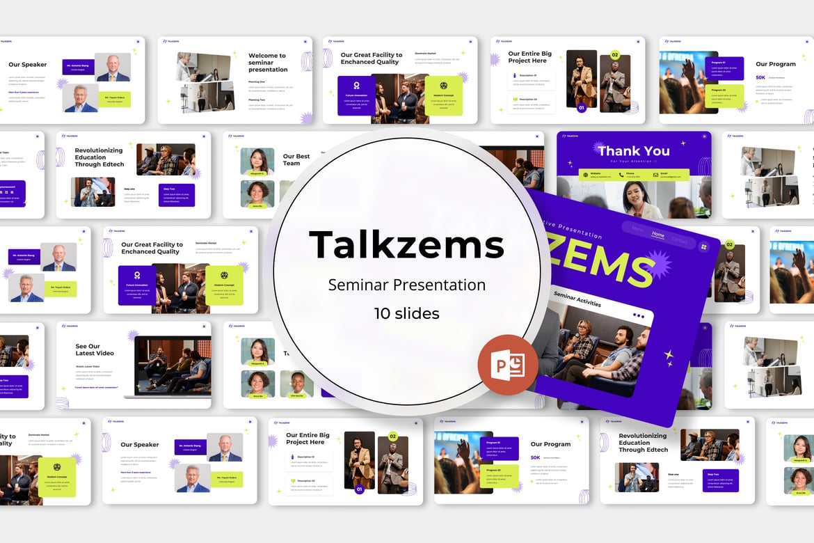 Template Powerpoint Talkzems - Ciptakan Presentasi Menarik