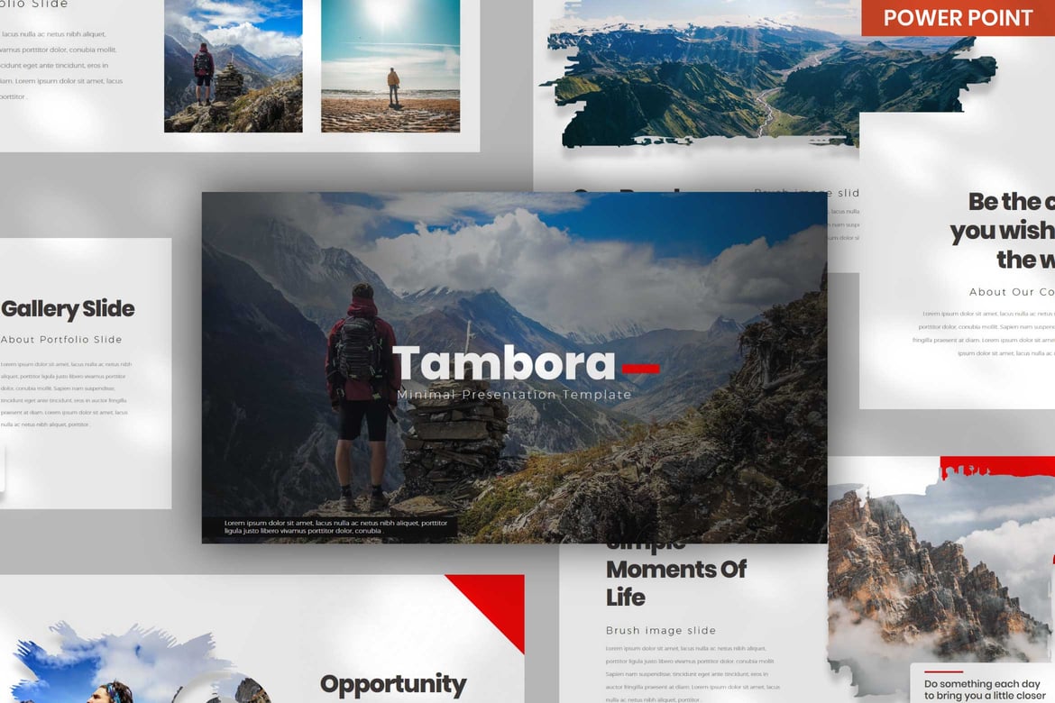 Template PowerPoint Tambora yang Serbaguna dan Menarik