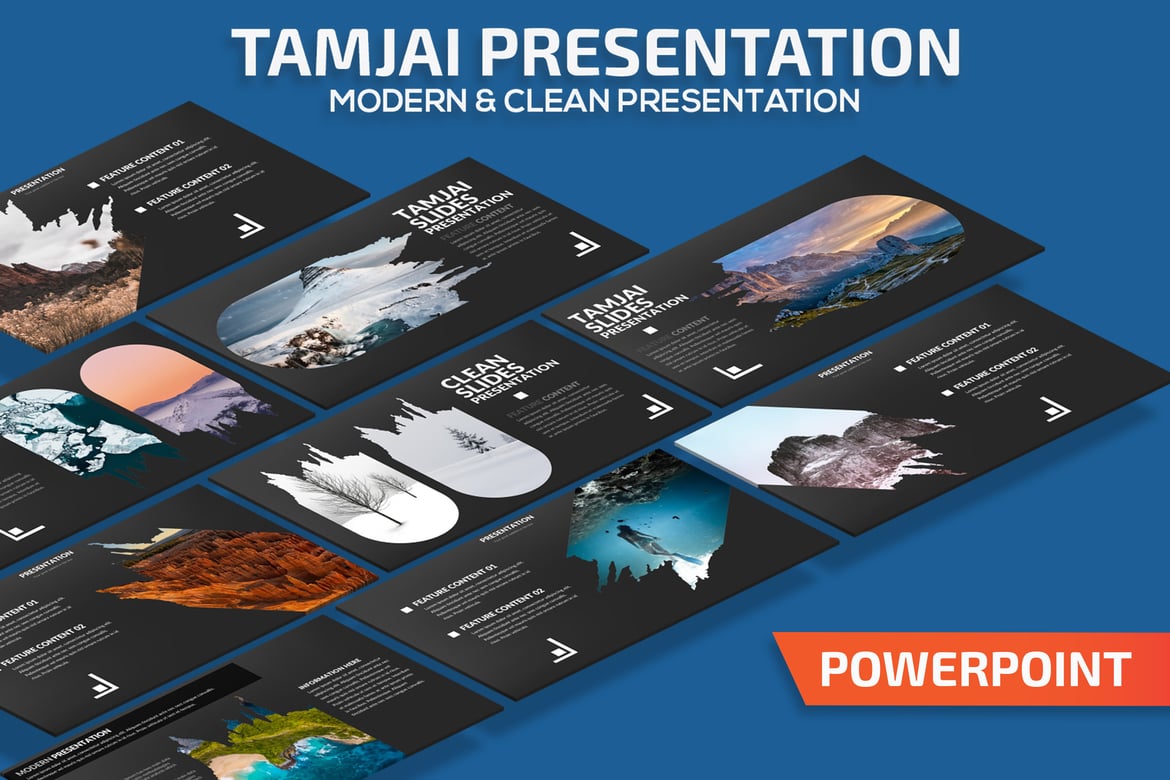 Template Presentasi PowerPoint Tamjai yang Menarik