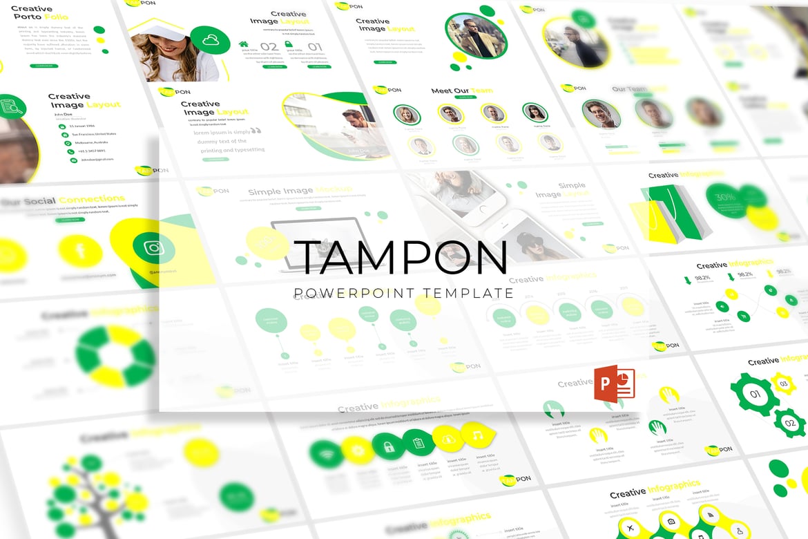 Template Powerpoint Tampon - Solusi Presentasi Menarik