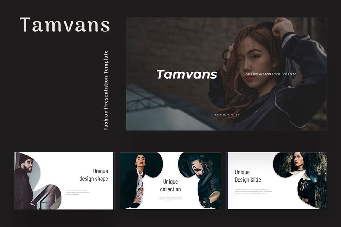 Tamvans - Template Presentasi Fashion yang Stylish dan Minimalis