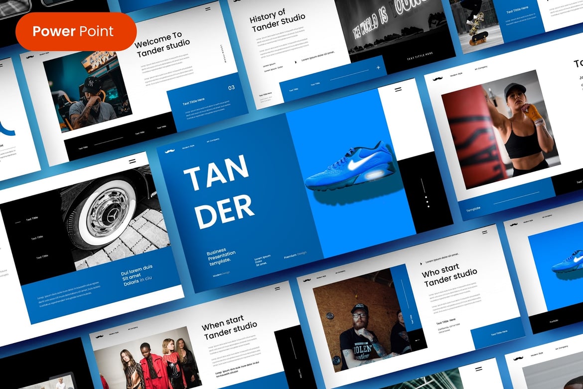 Tander – Template PowerPoint Bisnis yang Menarik