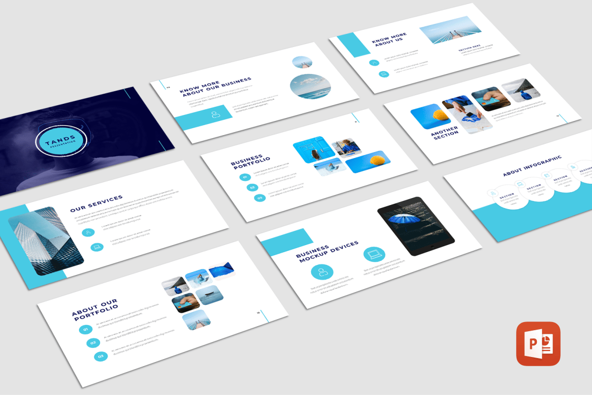 Template Presentasi PowerPoint Tands yang Modern dan Serbaguna