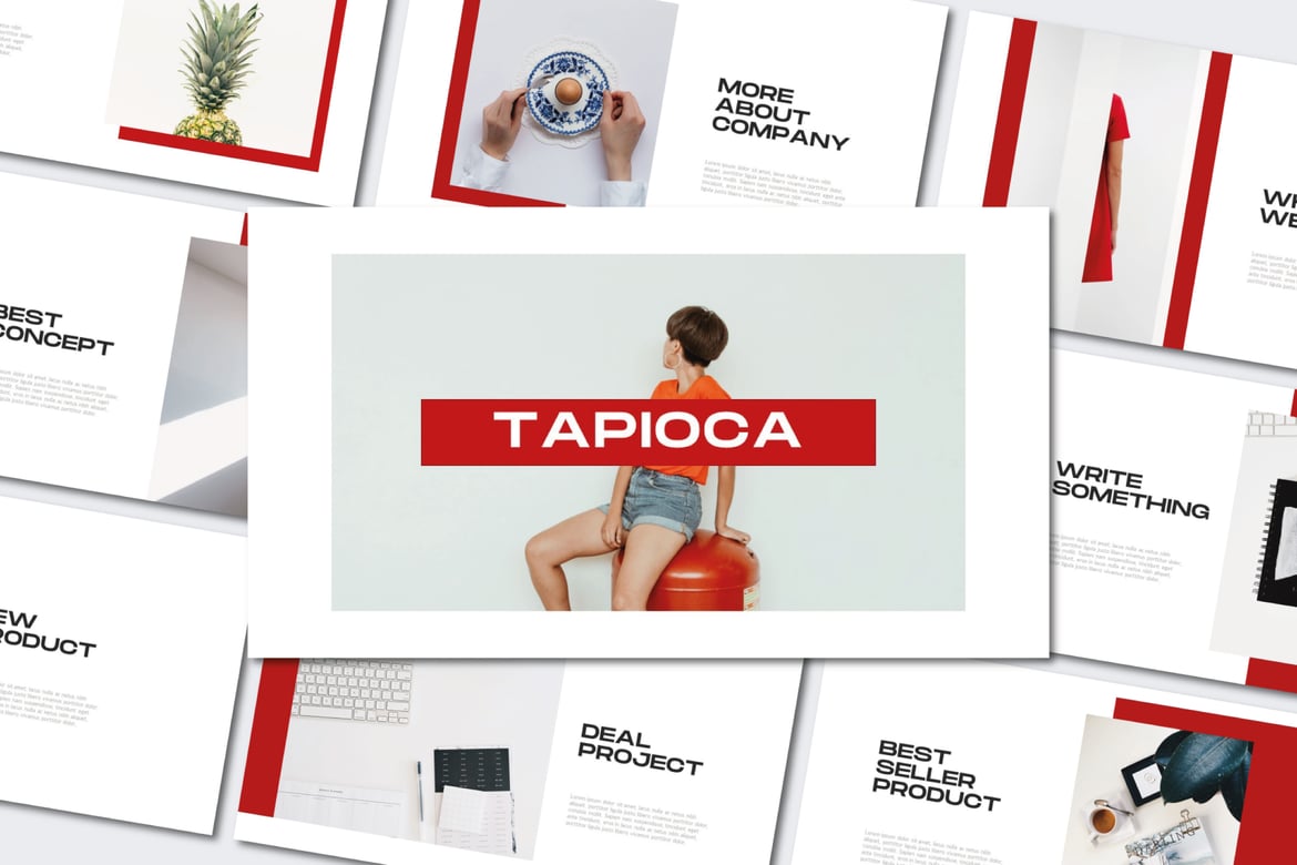 Template PowerPoint Tapioca yang Menarik dan Profesional