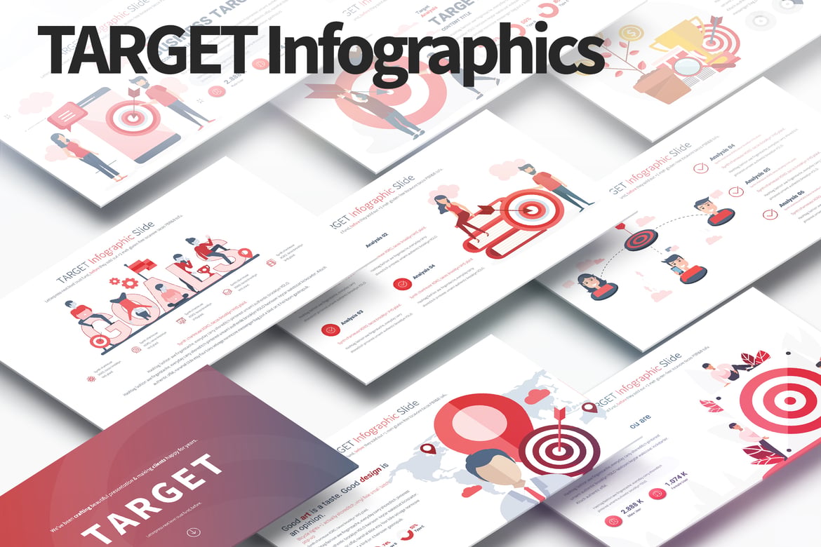 TARGET - Template PowerPoint Infografis Menarik dan Profesional