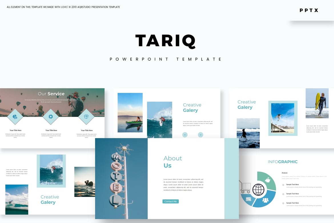 Template PowerPoint Tariq - Solusi Presentasi yang Menarik