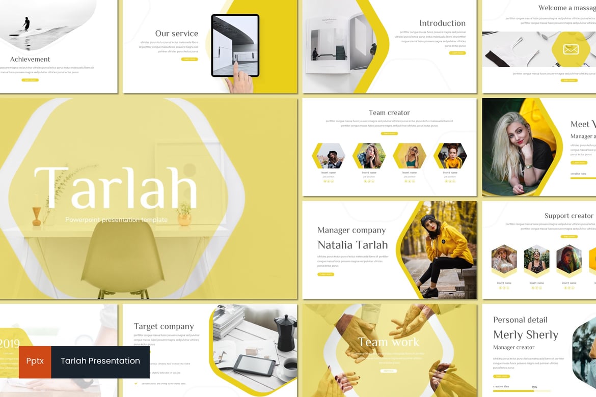 Tarlah - Template Presentasi PowerPoint Kreatif dan Minimalis