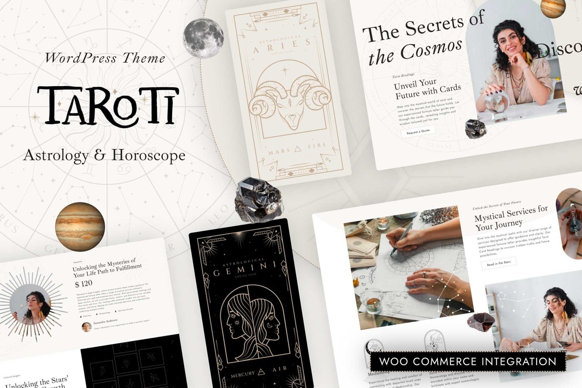 Taroti - Tema WordPress untuk Astrologi dan Ramalan yang Menawan