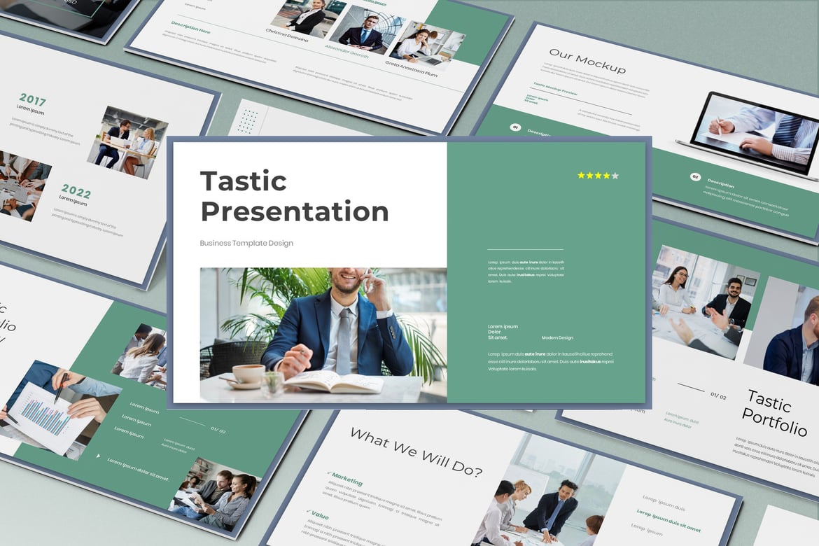 Tastic - Template Presentasi PowerPoint Profesional untuk Bisnis