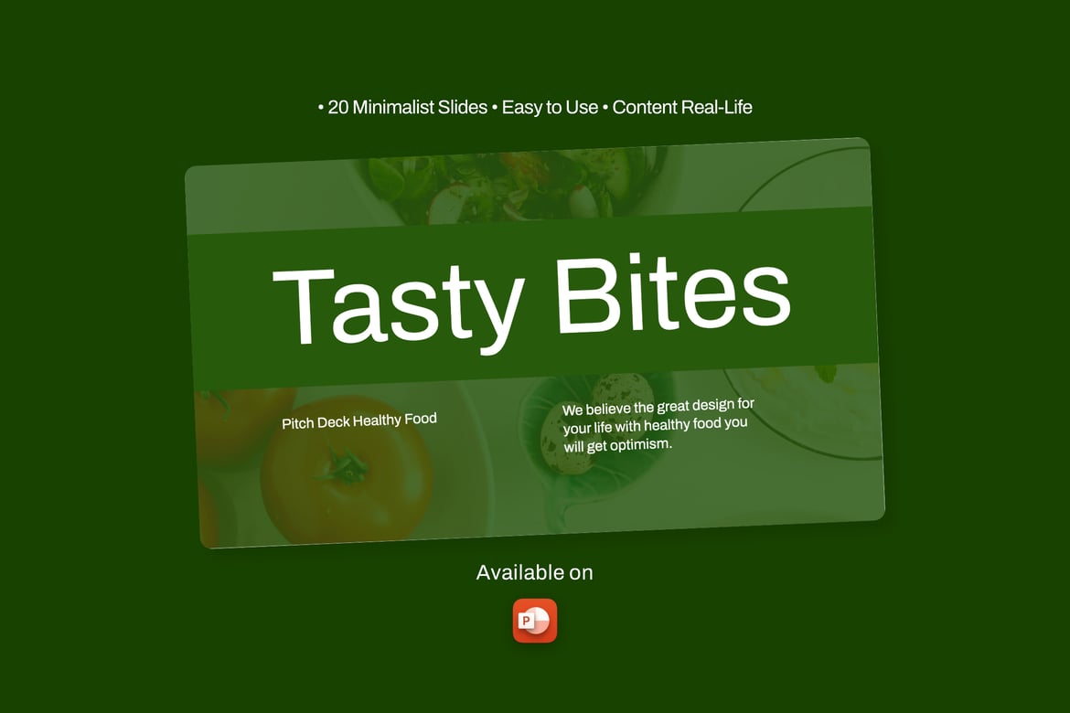 Template Presentasi PowerPoint Tasty Bites yang Menarik dan Efisien