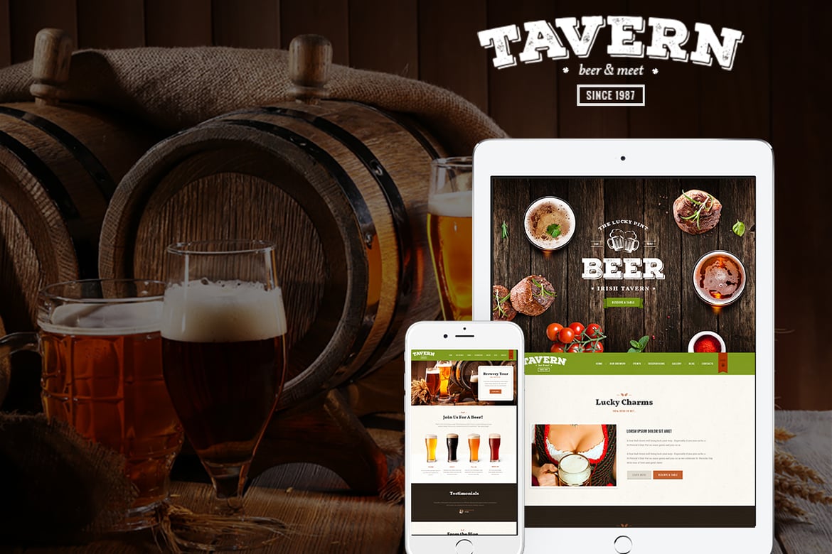 Template Website Tavern: Solusi Ideal untuk Restoran dan Kafe Anda