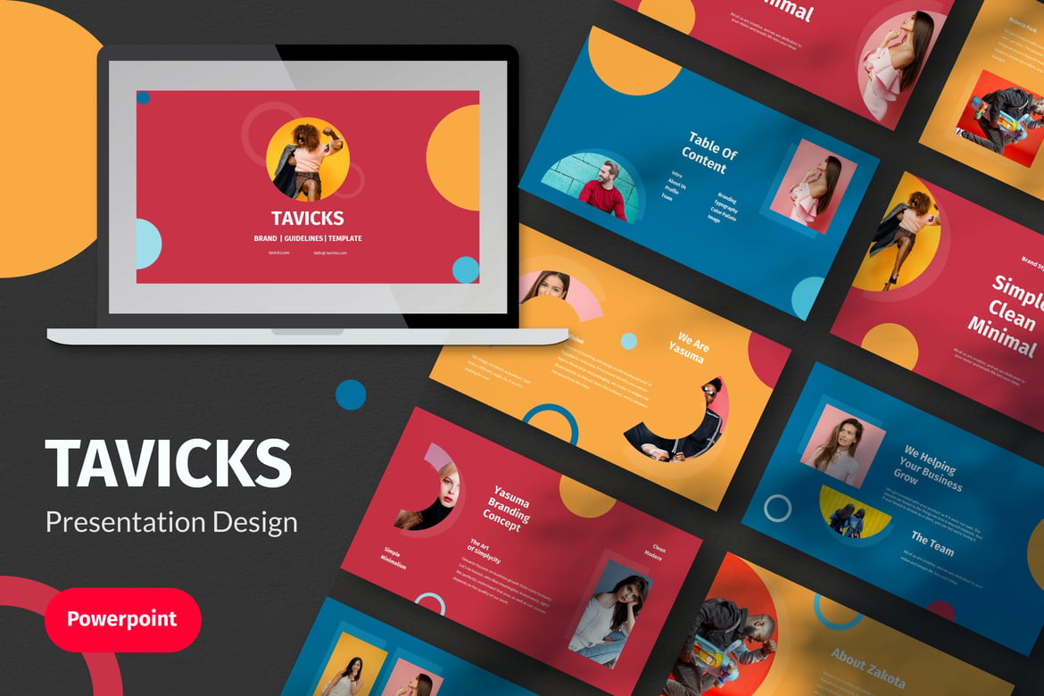Tavicks - Template Presentasi PowerPoint yang Menarik dan Profesional