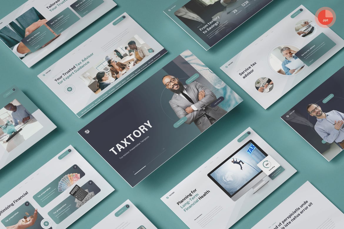 Taxtory - Template Presentasi Pajak Profesional