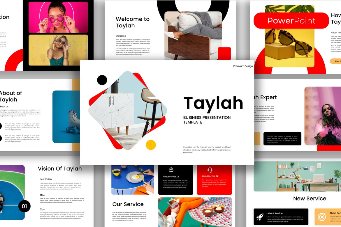 Taylah – Template PowerPoint Bisnis yang Menarik
