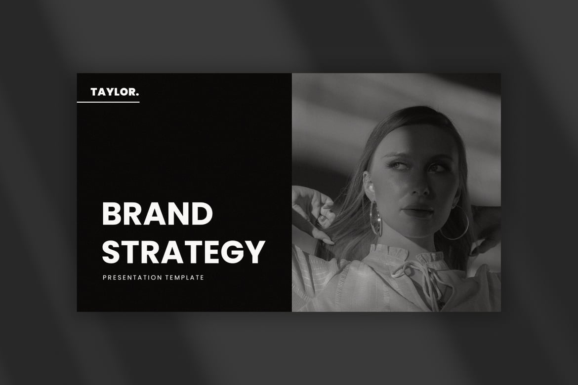 Taylor - Template PowerPoint Strategi Merek yang Modern dan Minimalis