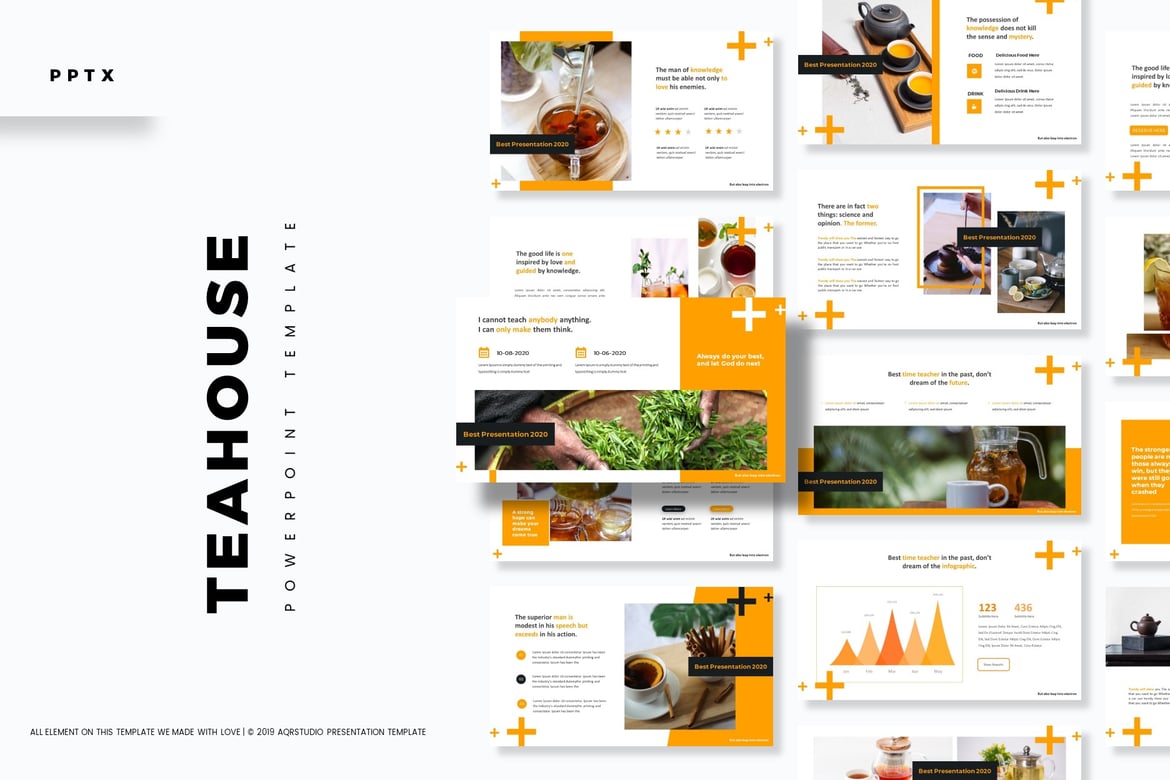 Template PowerPoint Tea House - Solusi Presentasi Menarik untuk Segala Keperluan